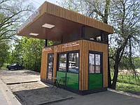 Модульное здание на базе контейнера полицейский пост
